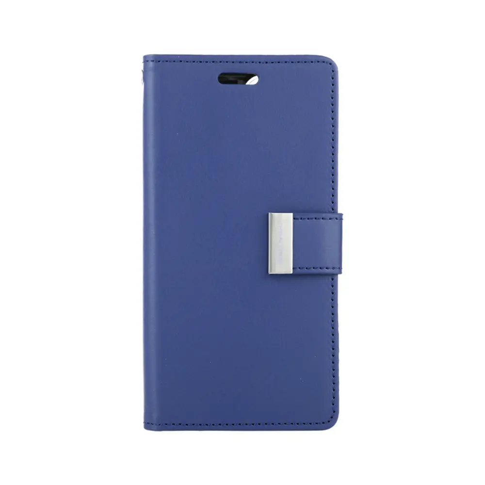 Goospery Rich Diary Case For Iphone 14 - Navy 1