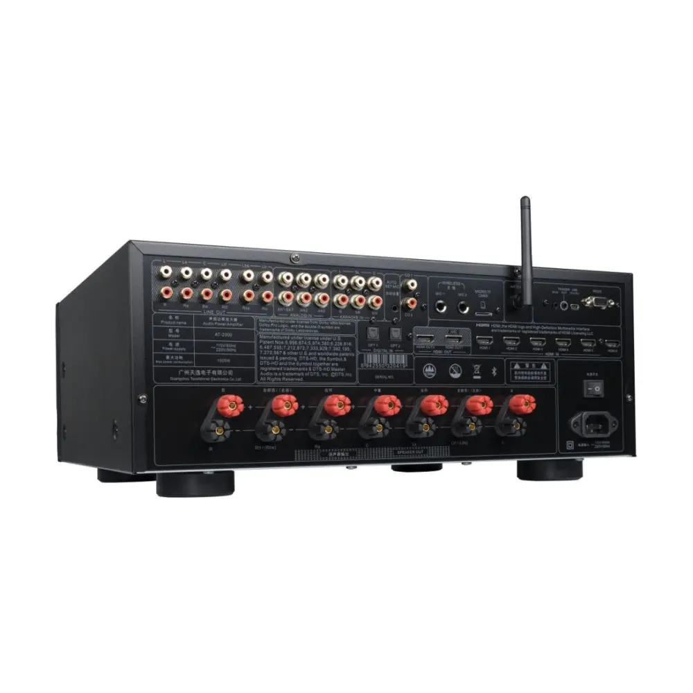 Tonewinner At-2300 7.1 Channel Av Stereo Receiver Black 2