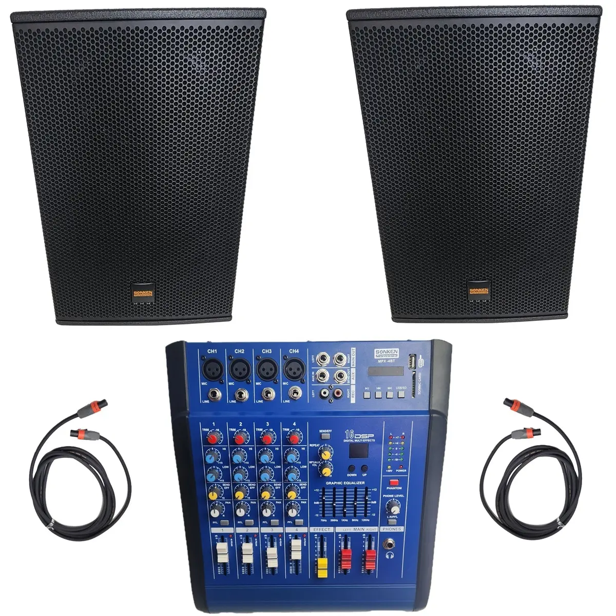 Sonken Mpx-4Bt Karaoke System With 12″ Speakers 1