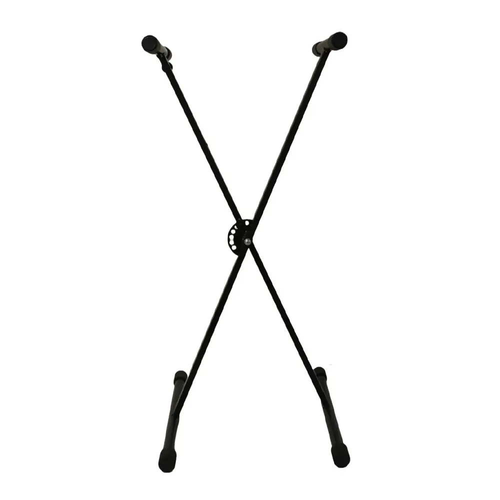Shriro Single Braced Heavy-Duty Portable/Adjustable Keyboard Stand Black 1