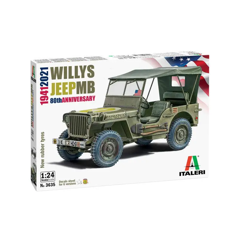 Italeri 1/24 Willys Jeep Mb 19412021 80Th Anniversary 1