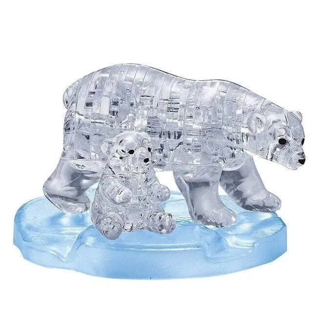 Bepuzzled 3D Crystal Puzzle: 2 Polar Bears 1