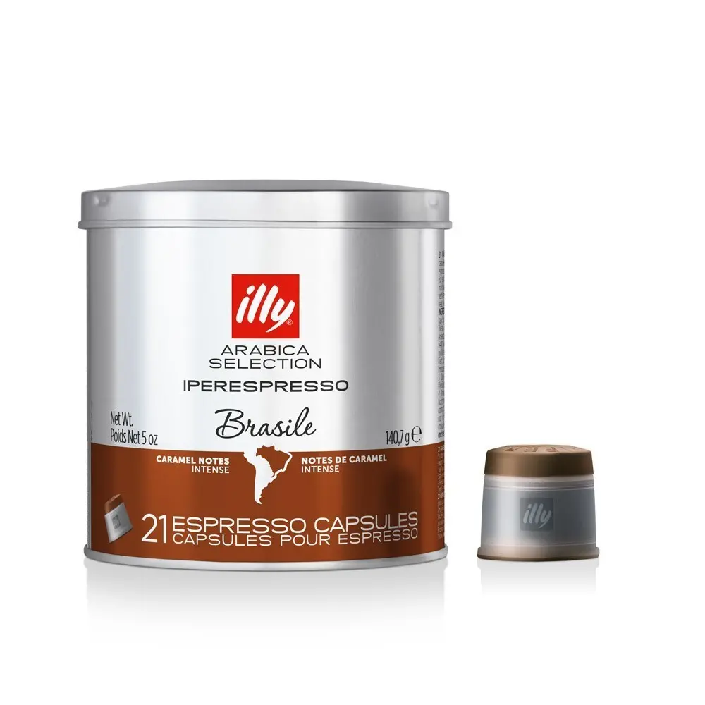 Illy 21-Pieces Iper Espresso Coffee Capsules 140G (Brazil) 1