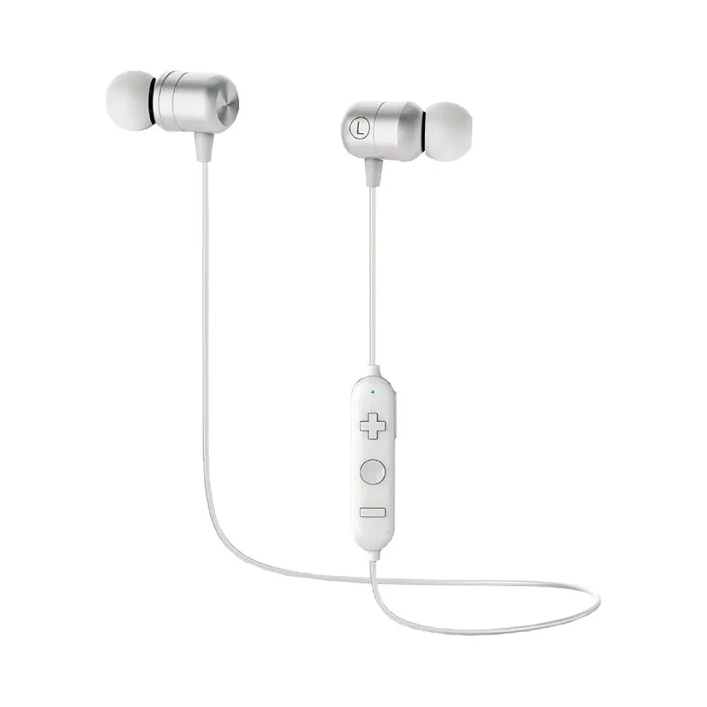 Aiwa In-Ear Gel Bluetooth Sports Earbuds (White) 1