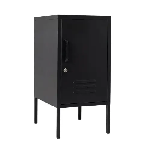 Desky Oslo Metal Locker Cabinet - Black / Right Opening 1