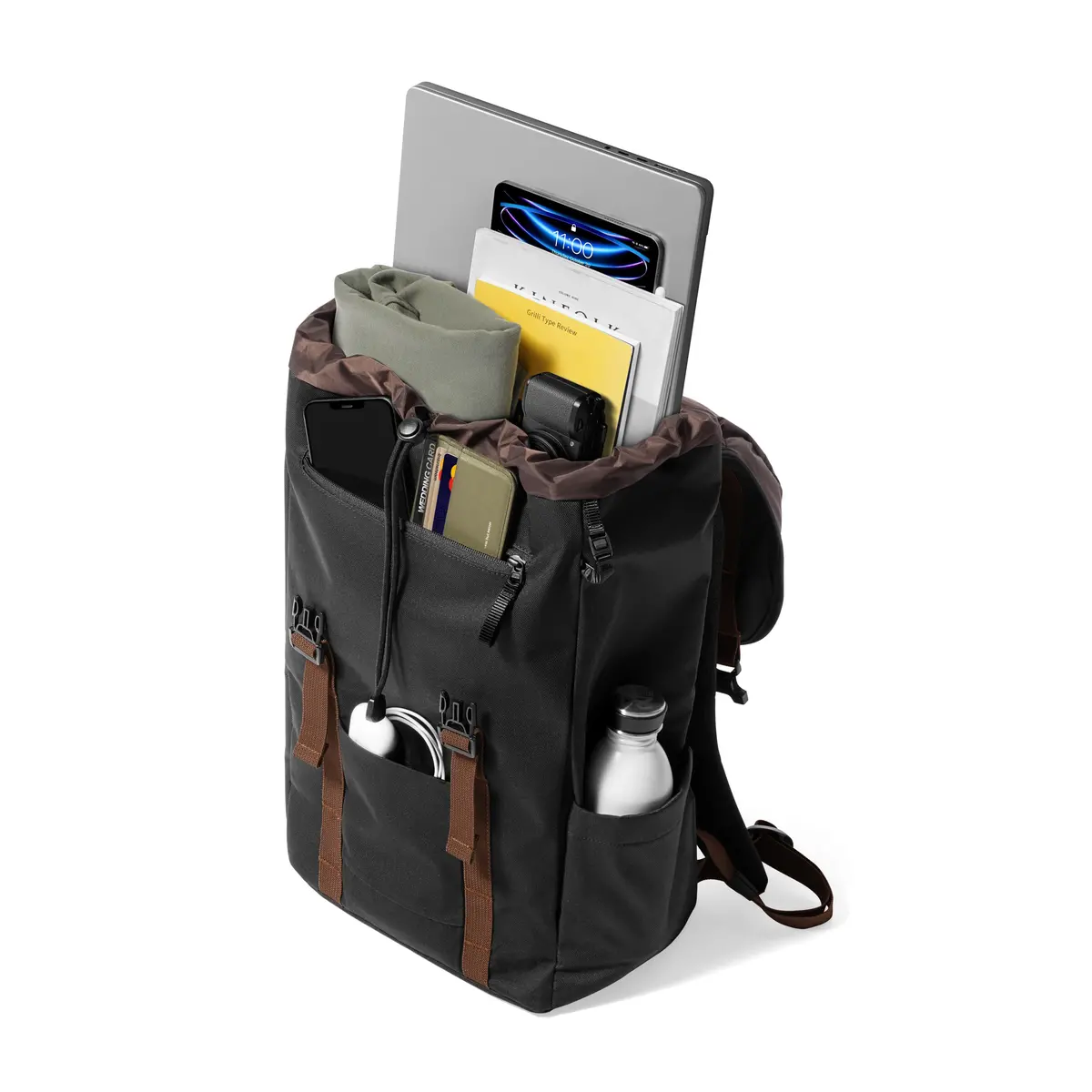 Tomtoc Vintpack Laptop Backpack 15.6" (Black) 1