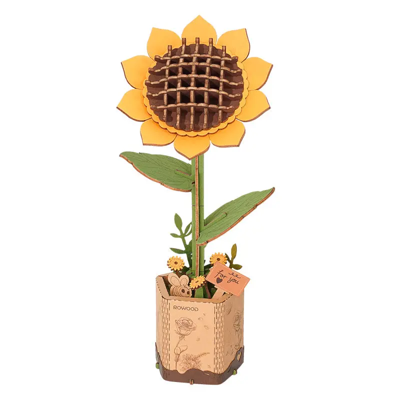 Robotime Wood Bloom Sunflower 1
