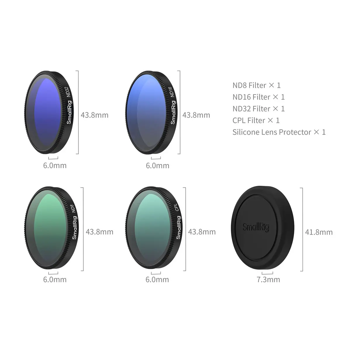 Smallrig Nd Filter Kit For Dji Osmo Action 6 5895 2