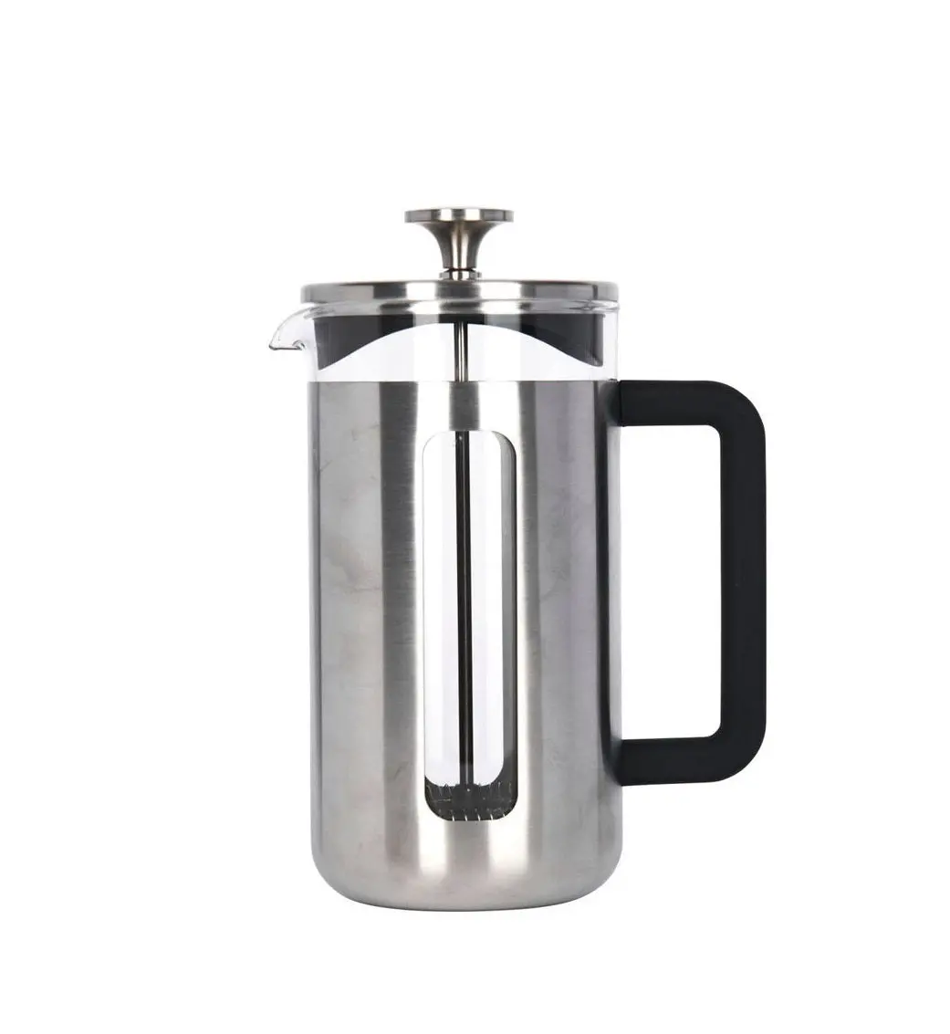 La Cafetiere Pisa 8-Cup 1L Brushed Stainless Steel/Glass French Press (Silver) 1