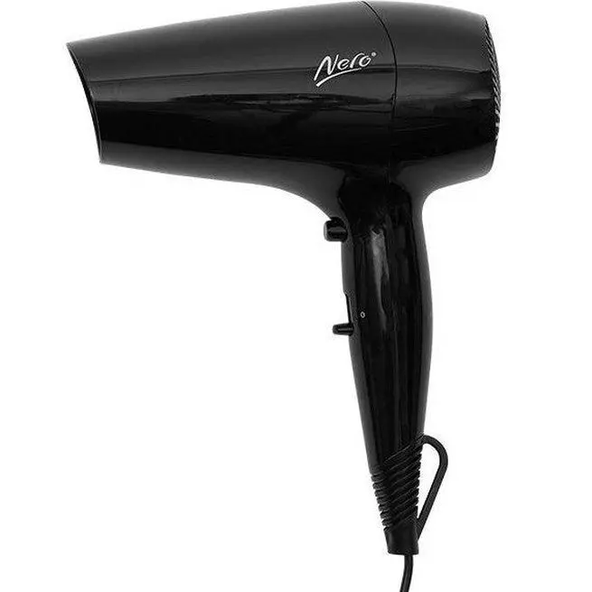 Nero Express Hair Dryer Compact Small Light Weight Gloss Black 1
