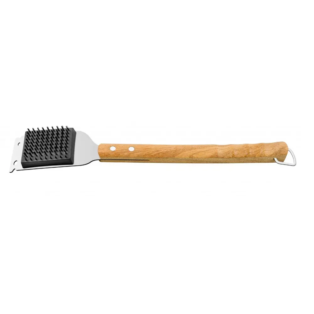 Tramontina 46Cm Grill Brush Home/Kitchen Bbq Tool With Wooden Handle 1
