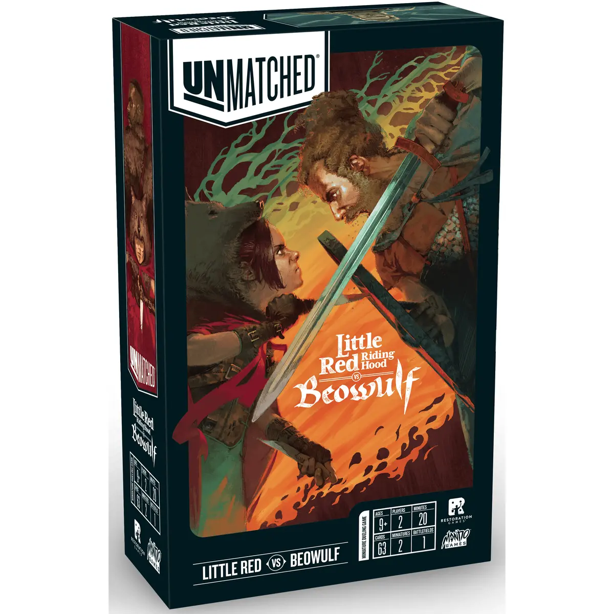 Iello Unmatched Little Red Riding Hood Vs Beowulf Foil Promo Card 1