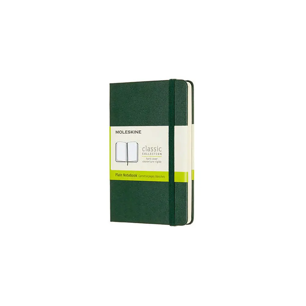 Moleskine Classic Hardcover Pocket Notebook Plain (Myrtle Green) 1