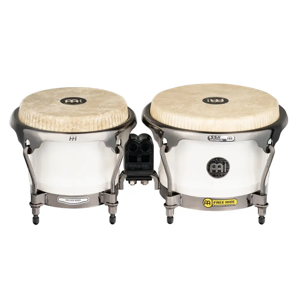 Meinl Roberto Serrano Signature Bongos 7 & 8 1/2 Inch Percussion Pure White 2