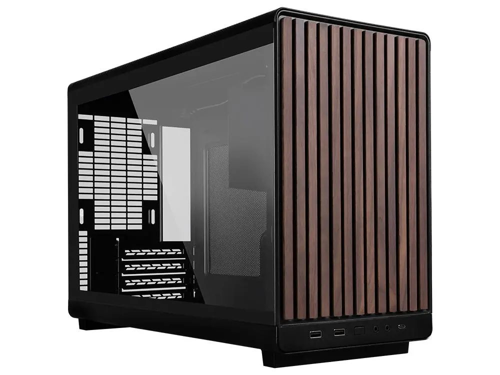 Lian Li Dan-A3 Microatx Mini-Tower Case - Wood Edition Black 1
