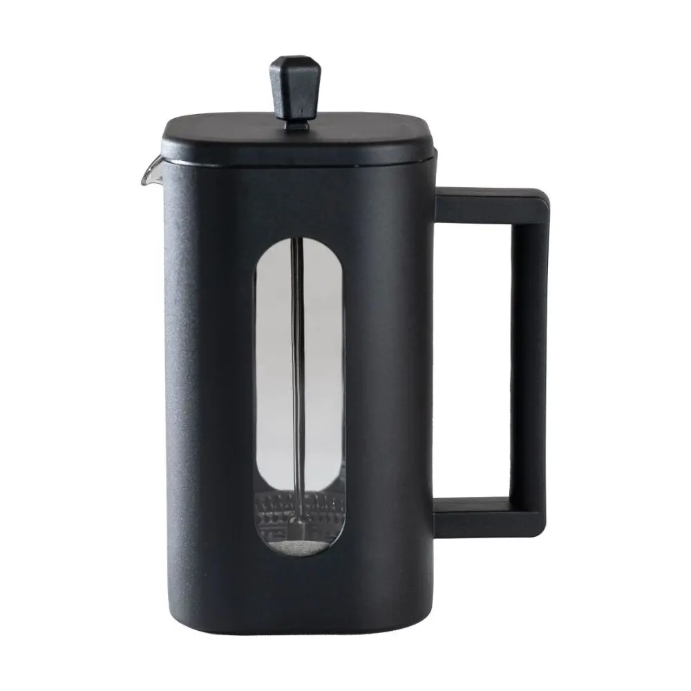 Euroline Coffee & Tea Maker Plunger French Press Square Shaped 1000Ml (Black) 1