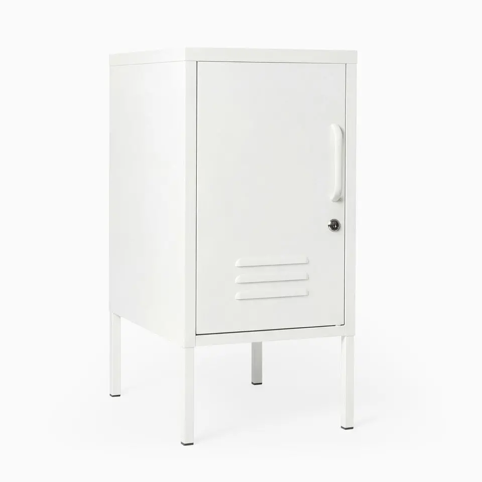 Desky Oslo Metal Locker Cabinet - White / Left Opening 1