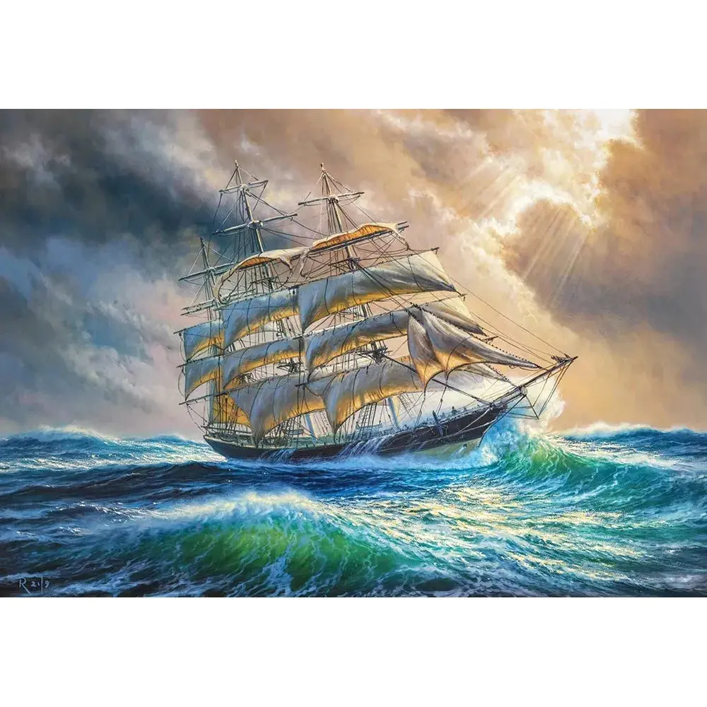 Castorland 1000-Pieces Sailing Against All Odds Puzzle 2