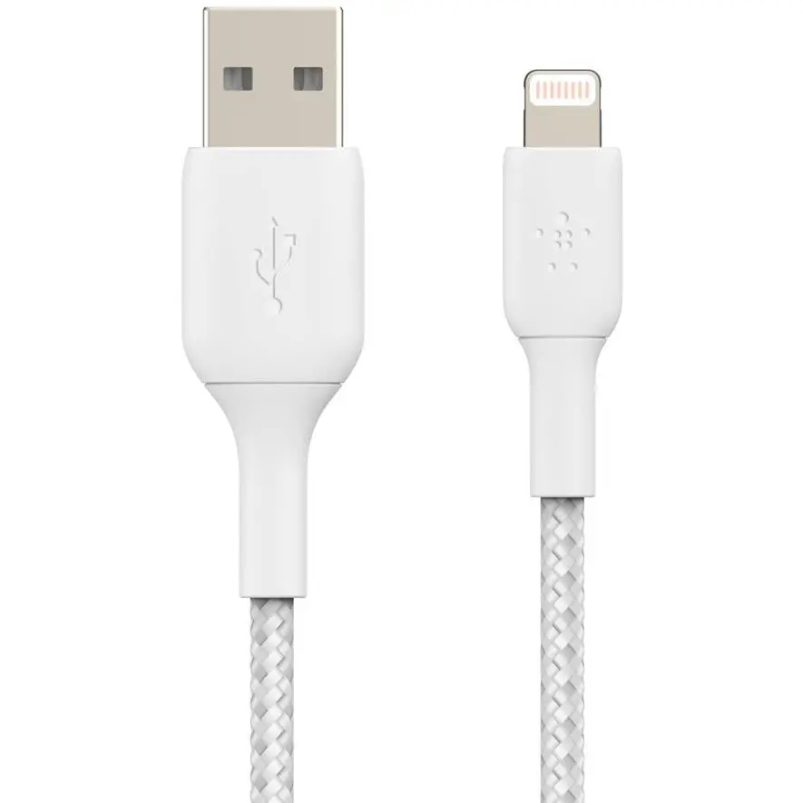 Belkin Boostup Charge Lightning To Usb-A 2M Braided Cable (White) 1