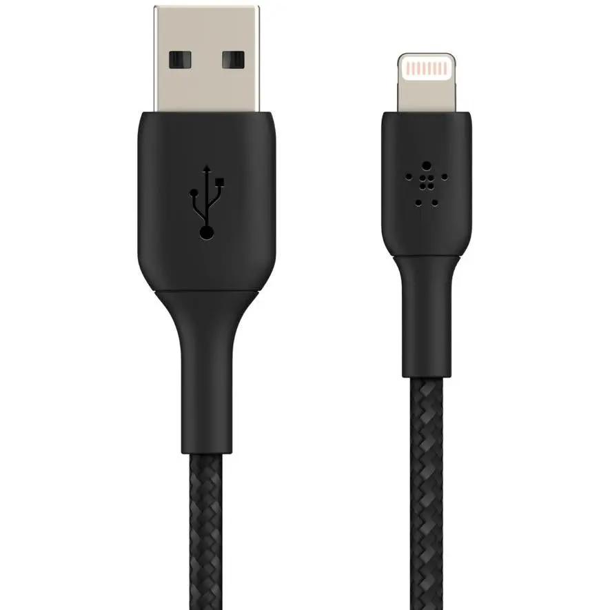Belkin Boostup Charge Lightning To Usb-A 2M Braided Cable (Black) 1