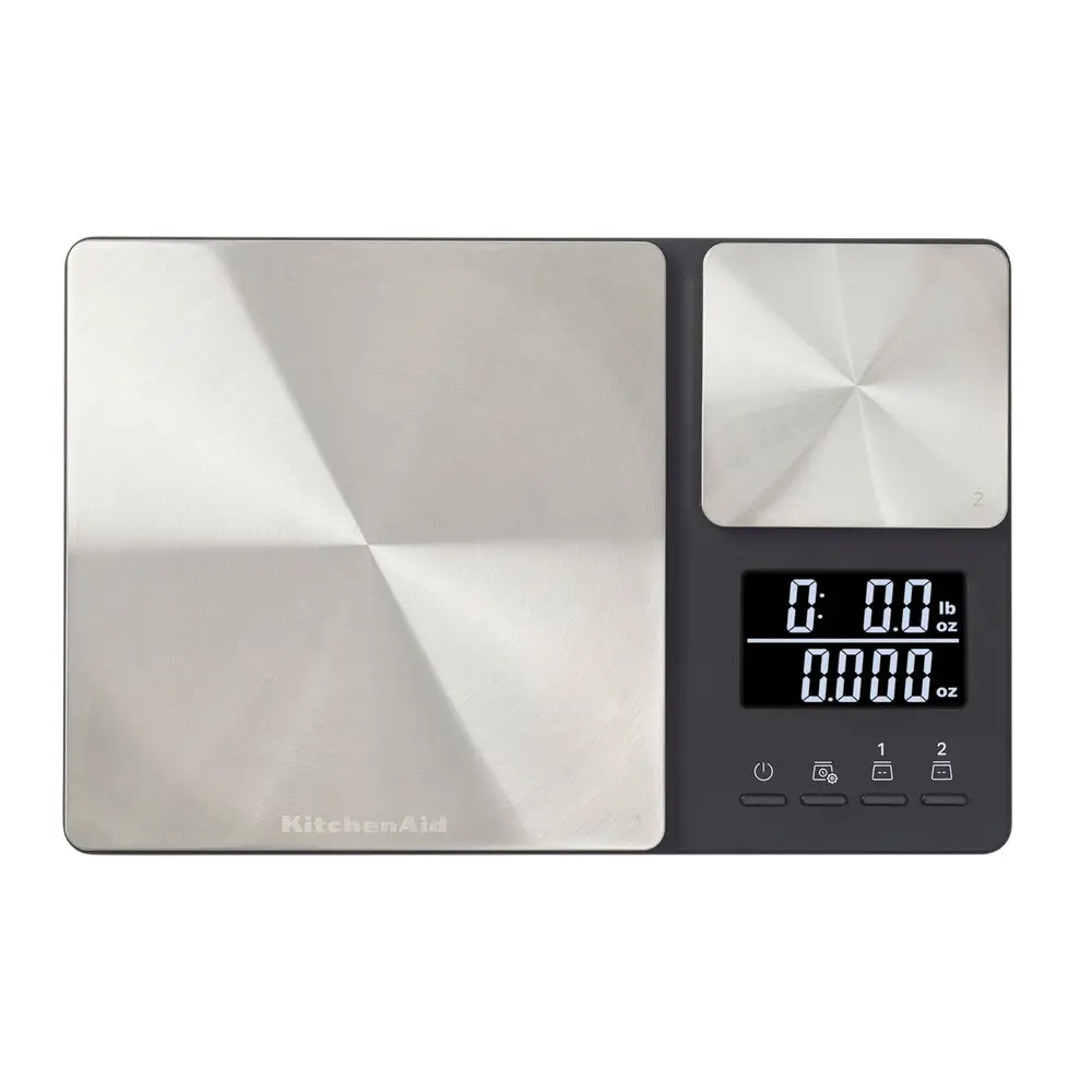Kitchenaid S/S Food Weighing Digital Kitchen Scale Dual Platform 5Kg/500G 1