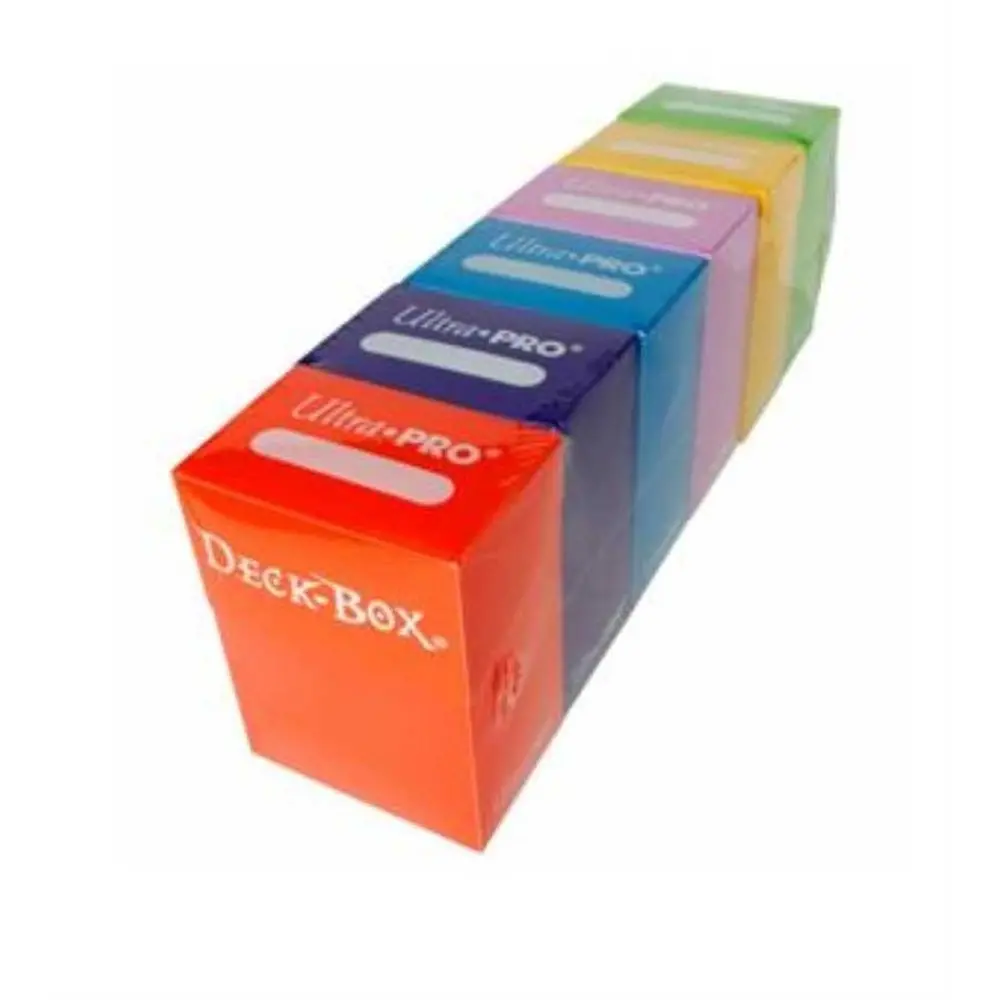 Ultra Pro: Up85324 Deck Box Amz Bundle 6 Colors Orange Purple Blue Pink Yellow Green Cards 1