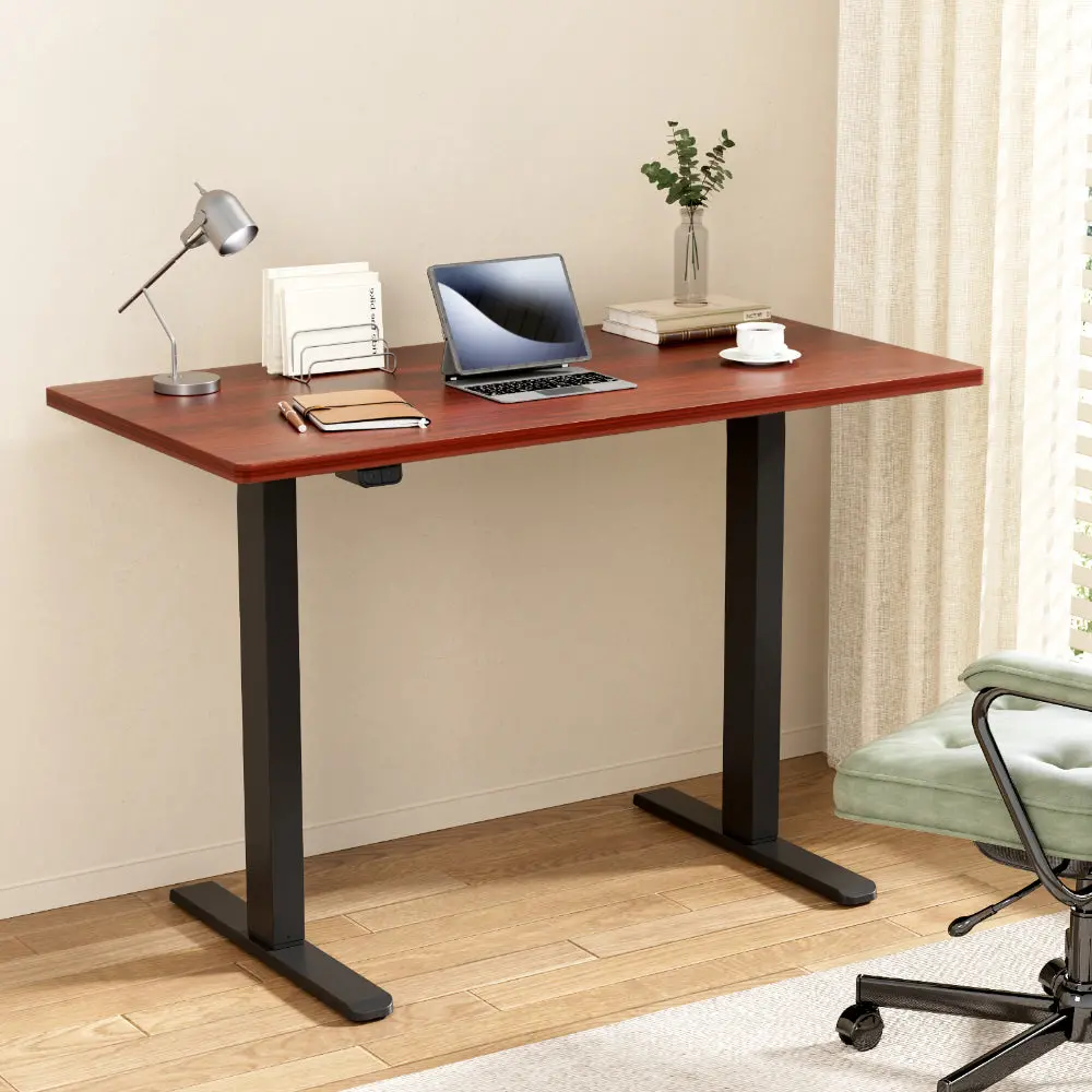 Artiss Standing Desk Motorised Walnut 120Cm 2