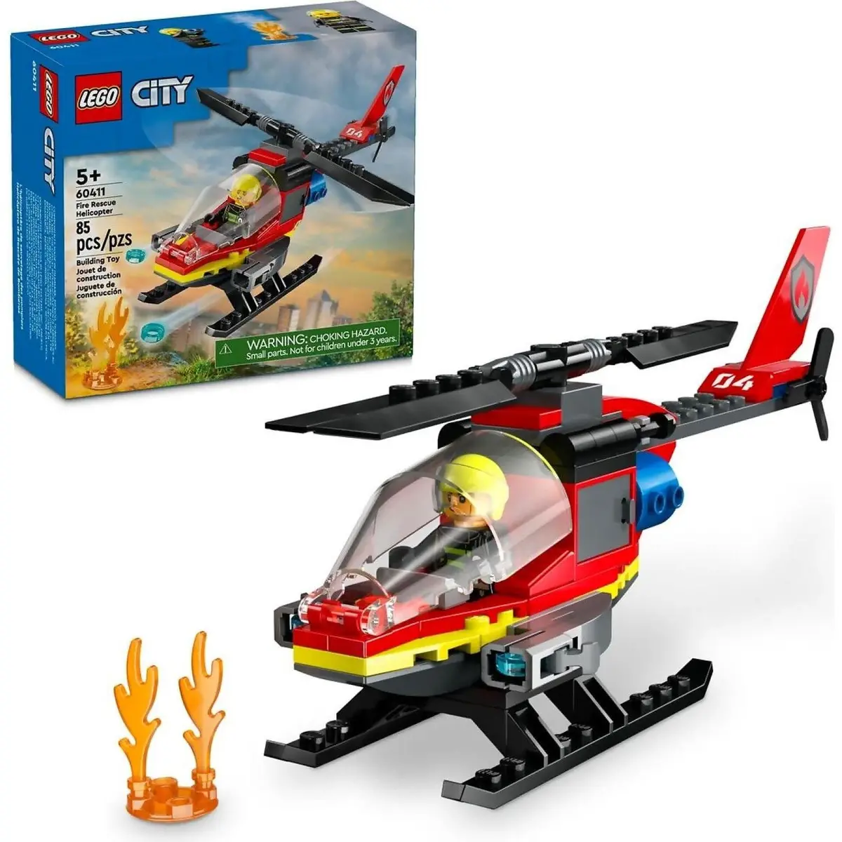 Lego 60411 Fire Rescue Helicopter - City 1