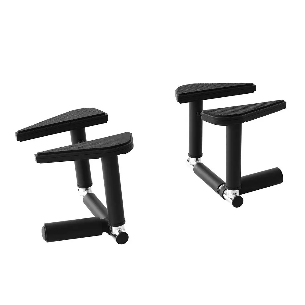 Everfit 2Pcs/Set Pull Up Bar Portable Foldable Dip Station Multi Gym 120Kg Home Power Station Black 1