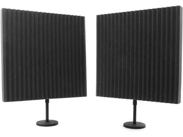 Auralex Deskmax 2Ft Portable Podcasting Panel - Charcoal 2