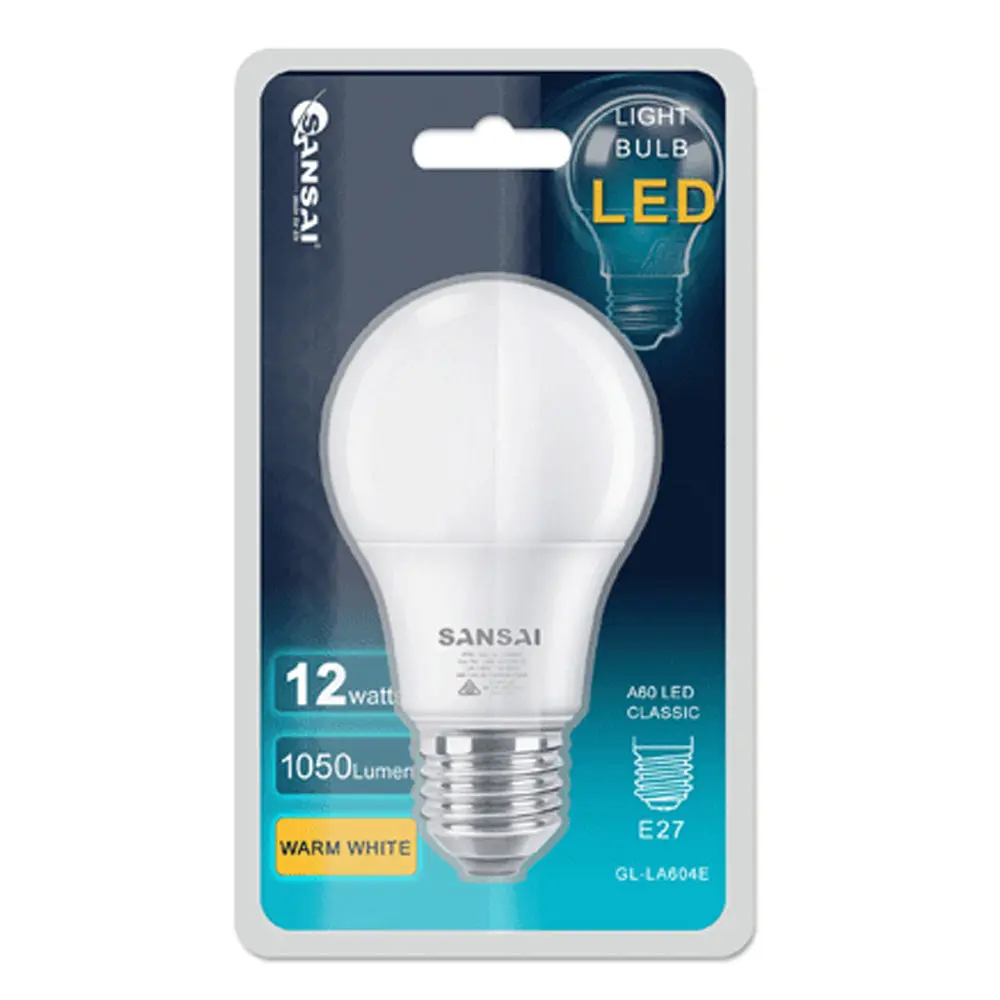 Sansai Led Light Bulb A60 12W E27 (Warm White) 2