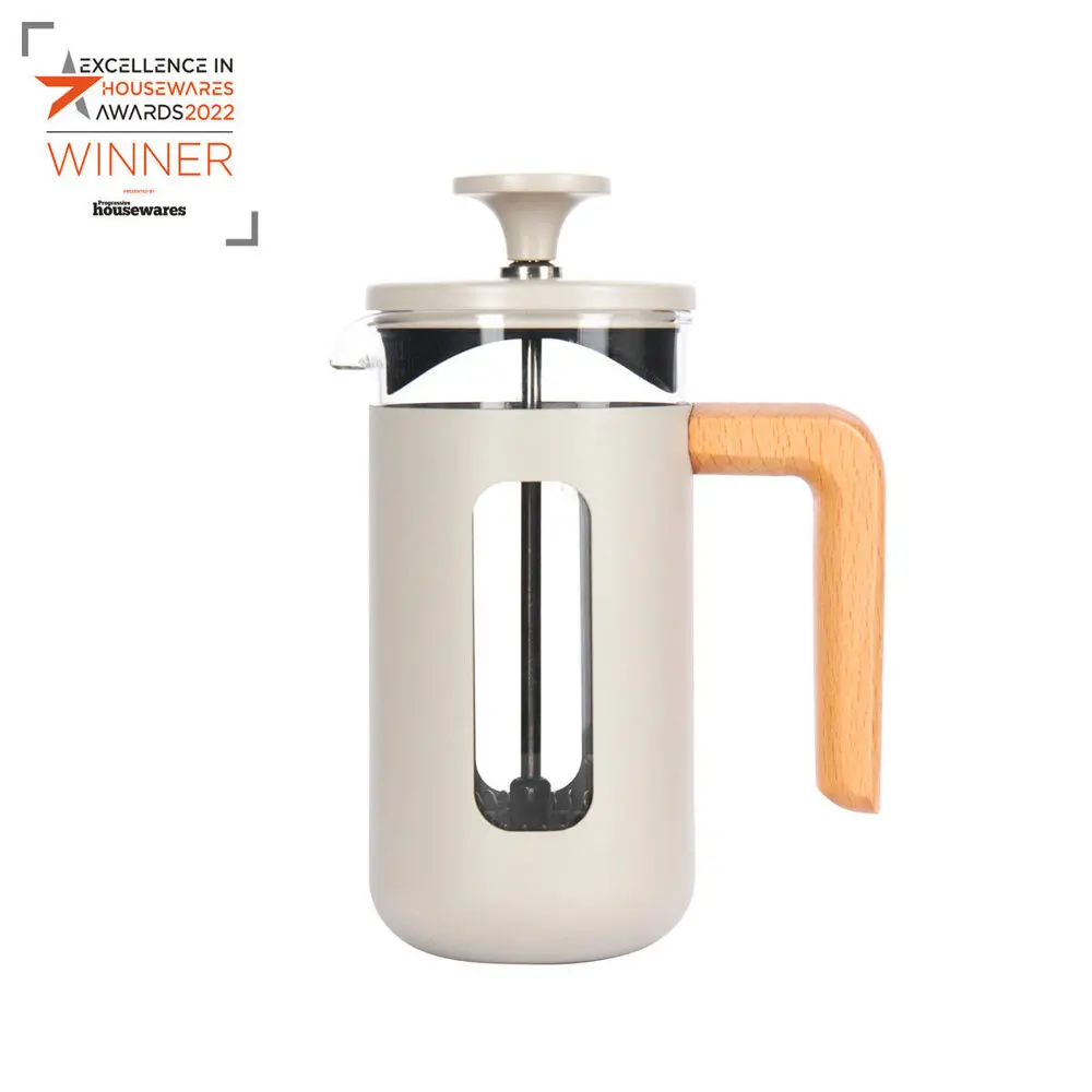 La Cafetiere Pisa 3-Cup 350Ml Stainless Steel/Glass French Press (Latte) 1
