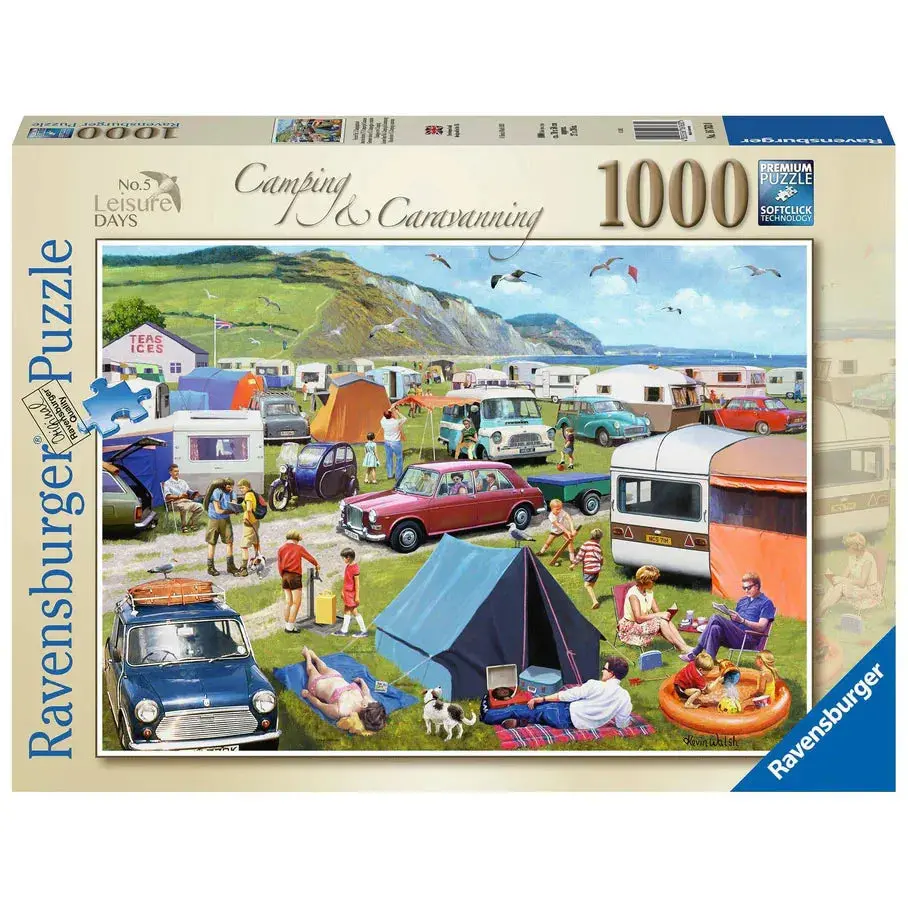 Ravensburger 1000Pc Leisure Days 5 Camping Caravanning Puzzle 1
