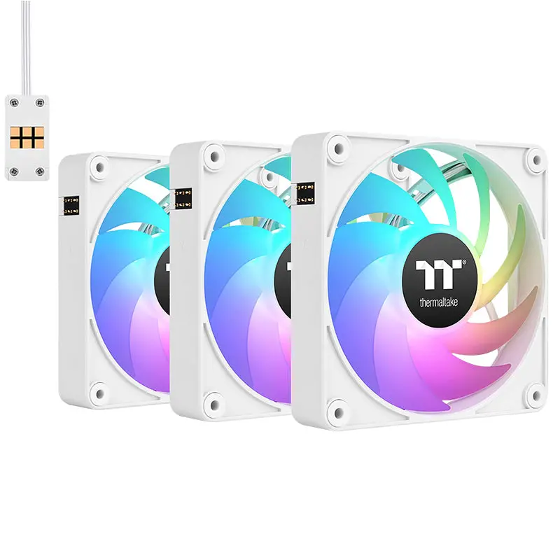Thermaltake Cl F191 Ct140 Ex Argb Fan 140Mm 3Pack (White) 1