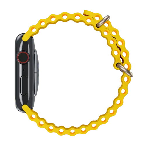 Hoco Apple Watch Ocean Band For Series 42 / 44 / 45 / 46 / 49 Mm (Yellow) 1