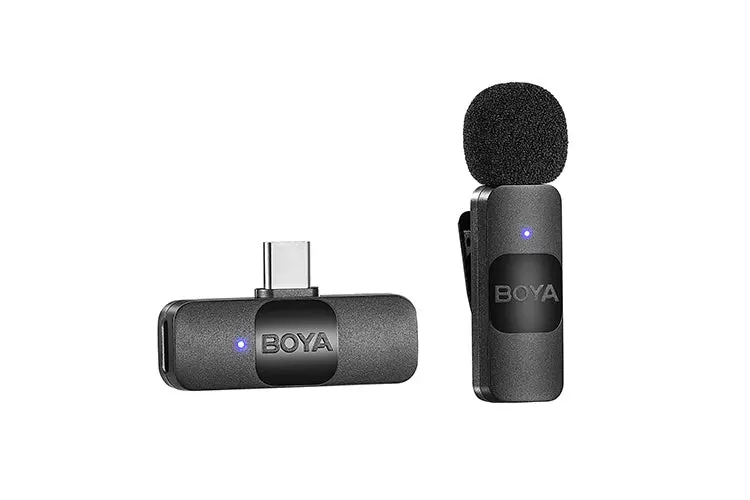 Boya By-V10 Wireless Lavalier Microphone For Android Usb-C 1