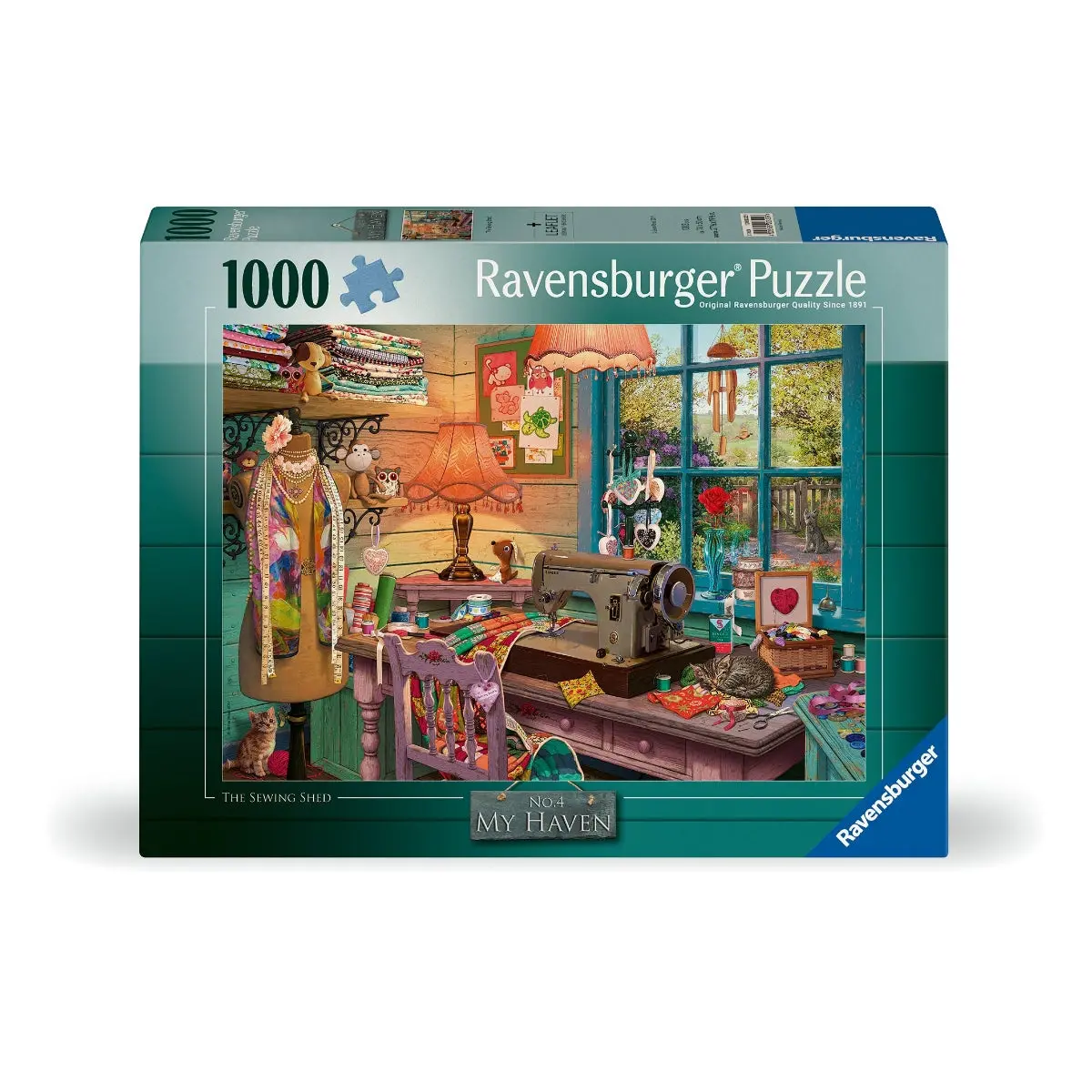 Ravensburger 1000Pc My Haven No 2 The Sewing Shed Puzzle 1