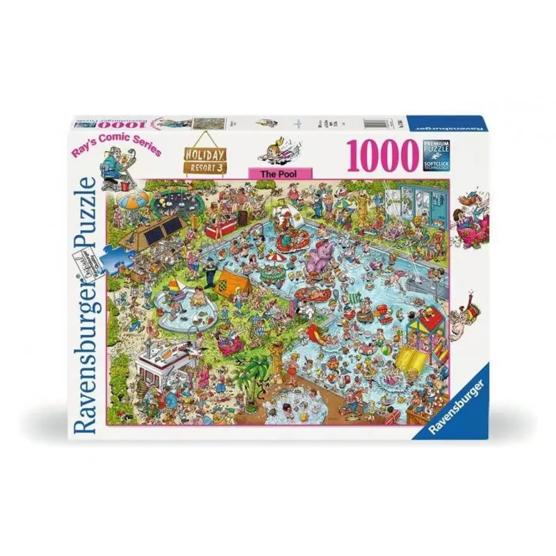 Ravensburger 1000Pc Holiday Resort 3 The Pool Puzzle 1