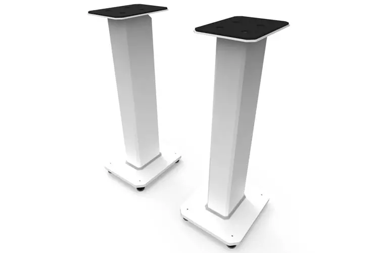 Kanto Sx26w 26" Fillable Speaker Stands With Isolation Feet - Pair (White) 1