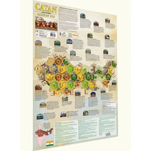 Catan Rickshaw Run Map Game 1