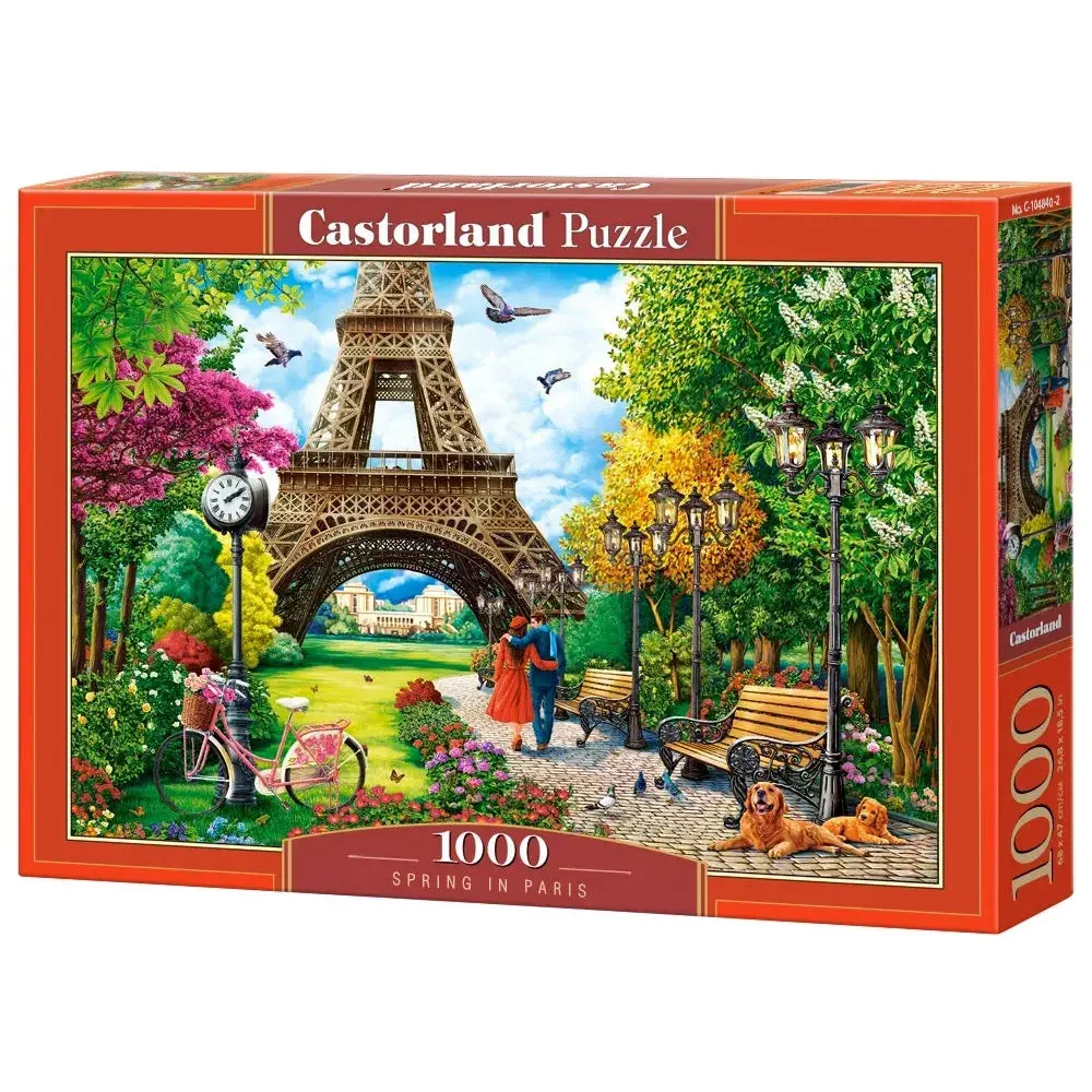 Castorland 1000-Pieces Spring In Paris Puzzle 1