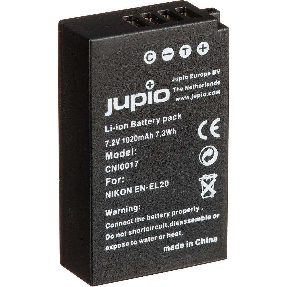 Jupio Li-Ion 7.2V 1020Mah Rechargeable Battery For Nikon En-El20 Camera 2