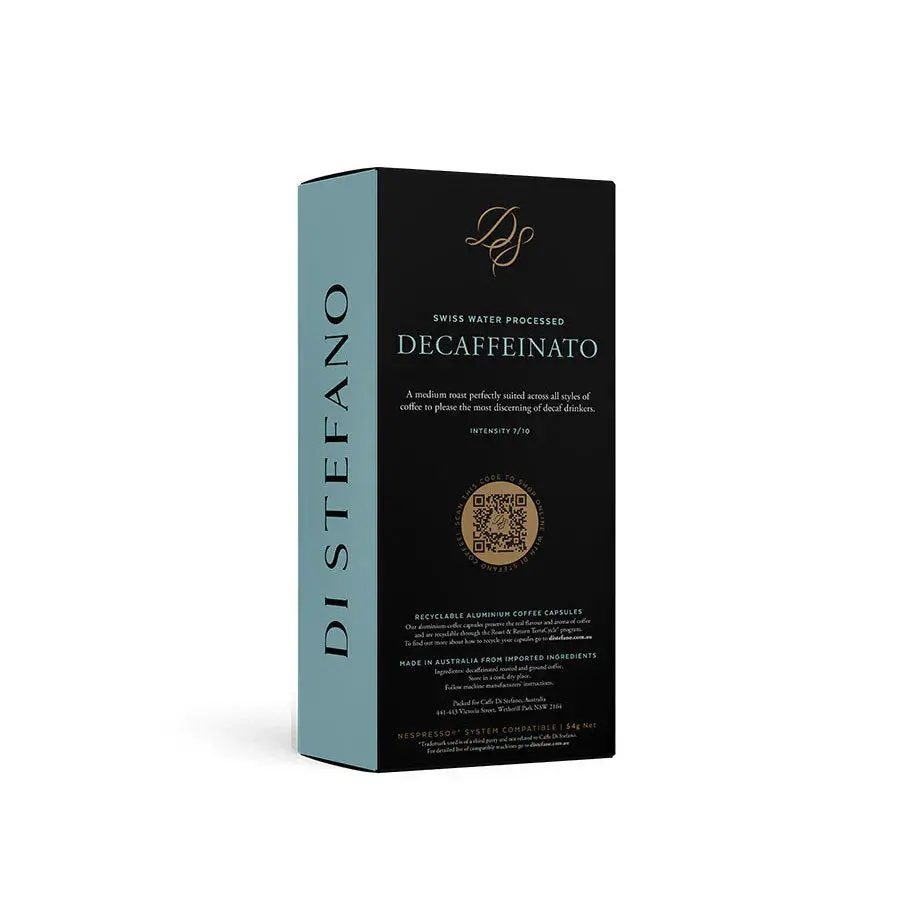 Di Stefano Decaf Coffee Capsules Nespresso Pods 10 Pack 54G (Decaffeinato) 2