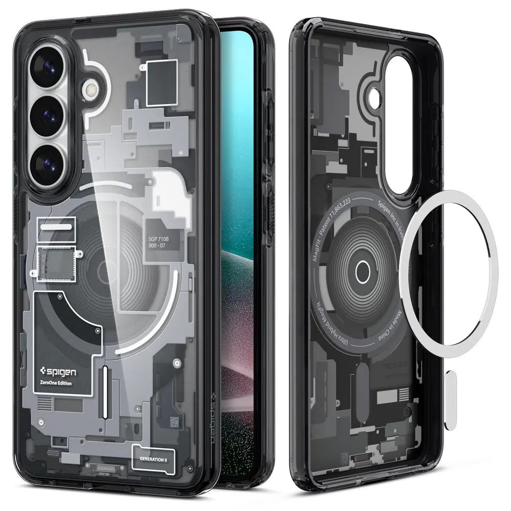 Spigen Galaxy S26 Plus Ultra Hybrid (Magfit) Case (Zero One Black) 2