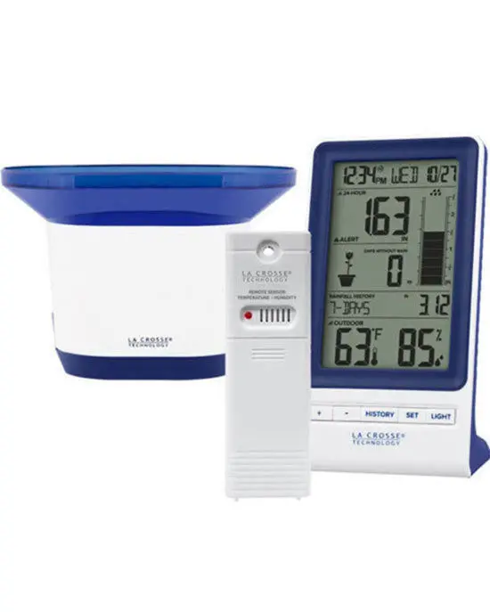 La Crosse 724-1415Blv2 Digital Rain Gauge With Temperature And Humidity 1