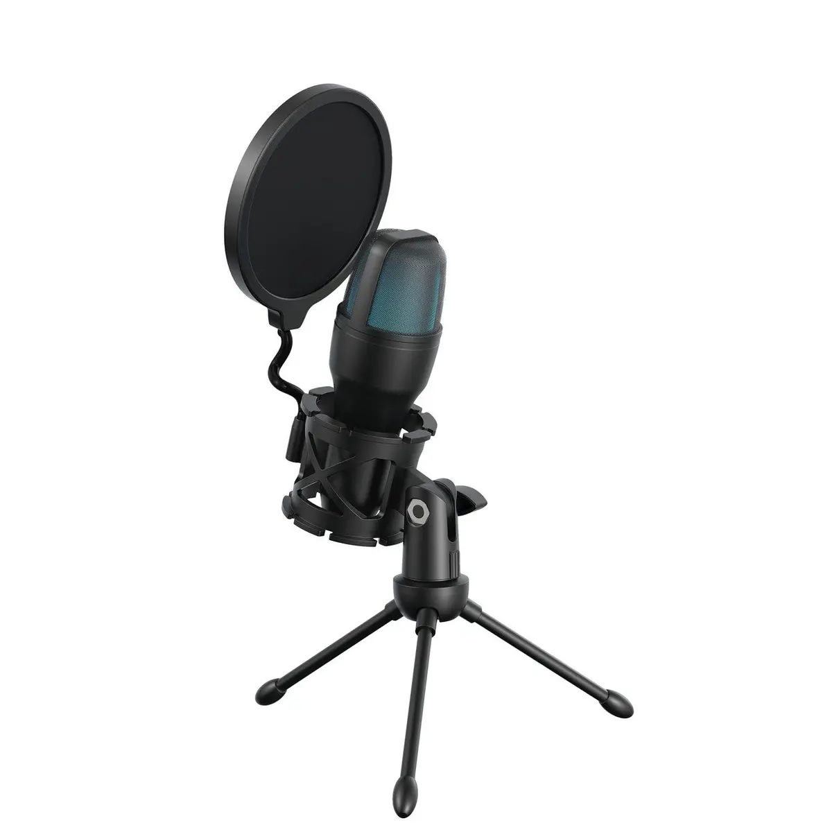 Laser Rgb Gaming Desktop Microphone Plug-And-Play (Black) 1