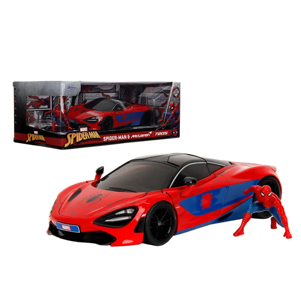 Jada 1:24 Scale Hollywood Rides Spider-Man With Mclaren 720S Diecast Vehicle 2