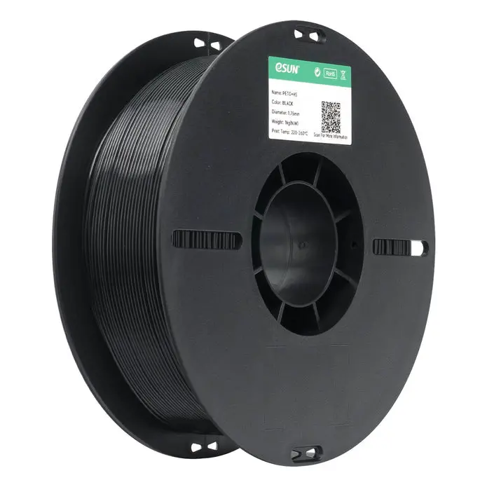 Esun Petg+Hs High Speed 3D Print Filament 1.75Mm 1Kg - Black 1