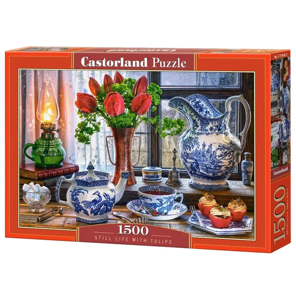 Castorland 1500-Pieces Still Life With Tulips Puzzle 1