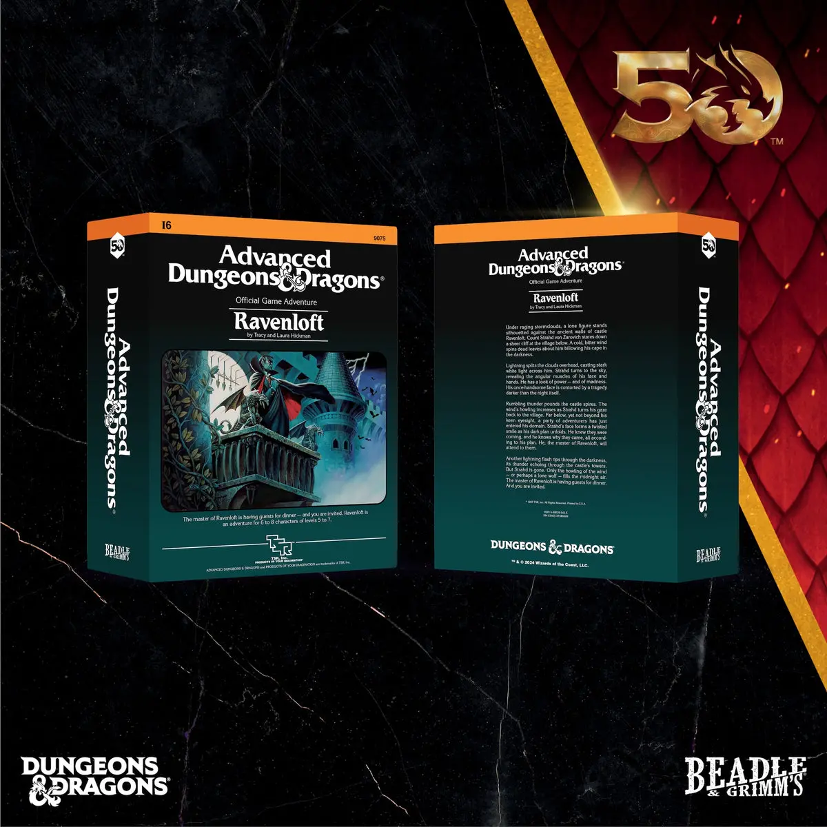 D&D Beadle & Grimm's Classic Module Collection Ravenloft Dice & Accessories Set 2